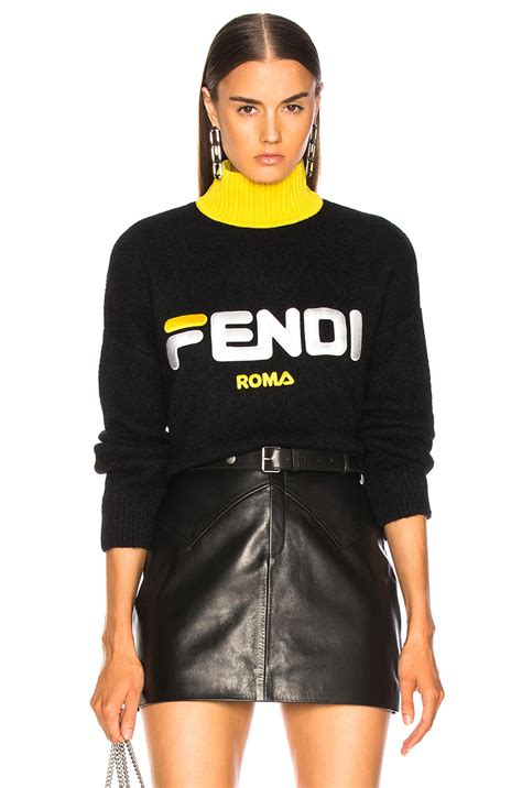 sweater fendi mujer|Fendi oversized sweater.